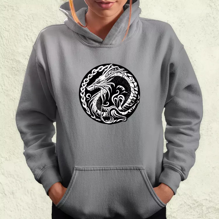 Jörmungandr amulett v1 női pulóver