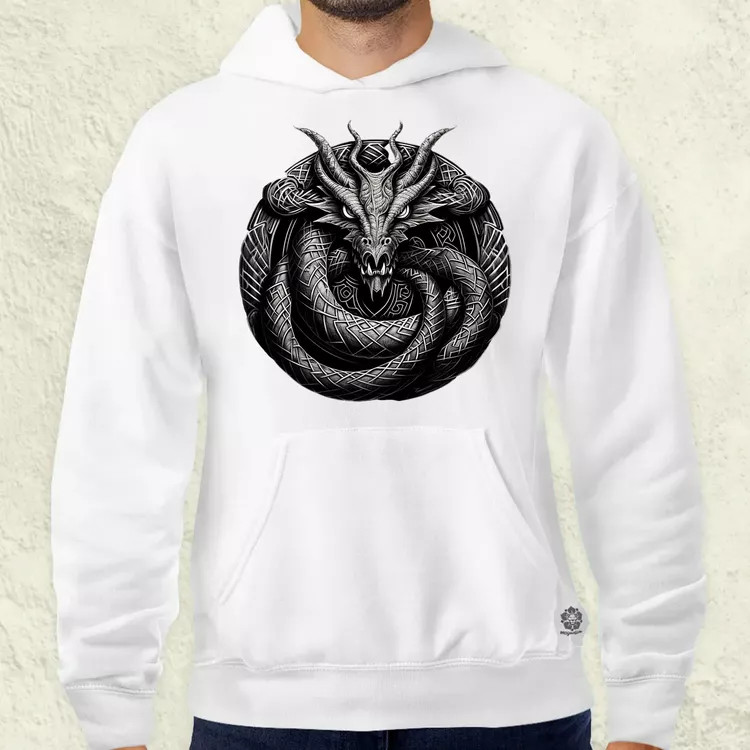 Jörmungandr amulett v2 férfi pulóver
