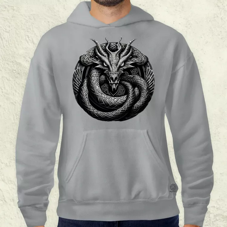 Jörmungandr amulett v2 férfi pulóver