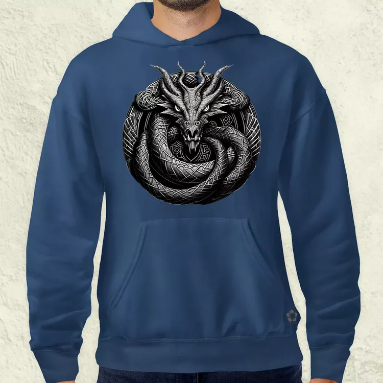 Jörmungandr amulett v2 férfi pulóver