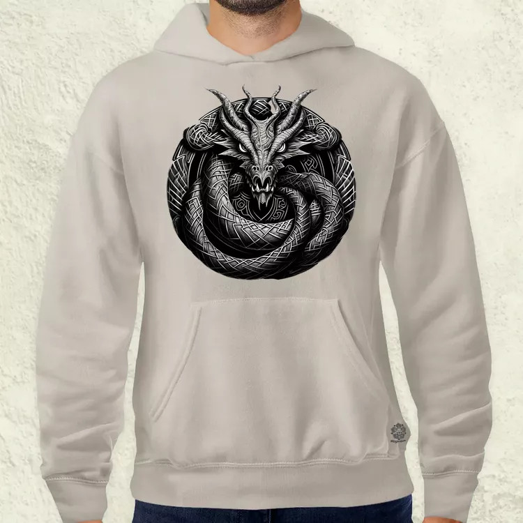 Jörmungandr amulett v2 férfi pulóver