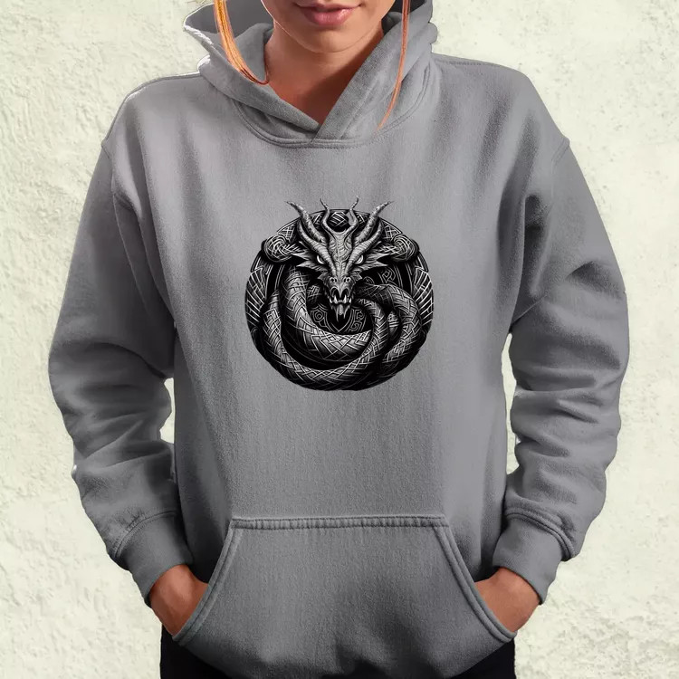 Jörmungandr amulett v2 női pulóver