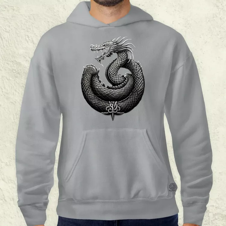 Jörmungandr amulett v3 férfi pulóver