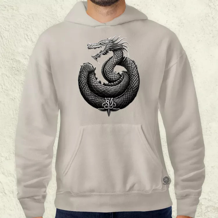 Jörmungandr amulett v3 férfi pulóver