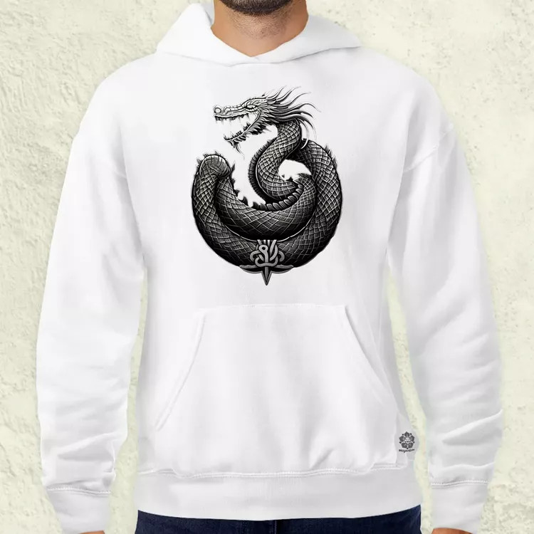 Jörmungandr amulett v3 férfi pulóver