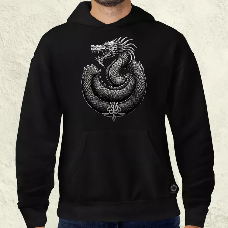 Jörmungandr amulett v3 férfi pulóver