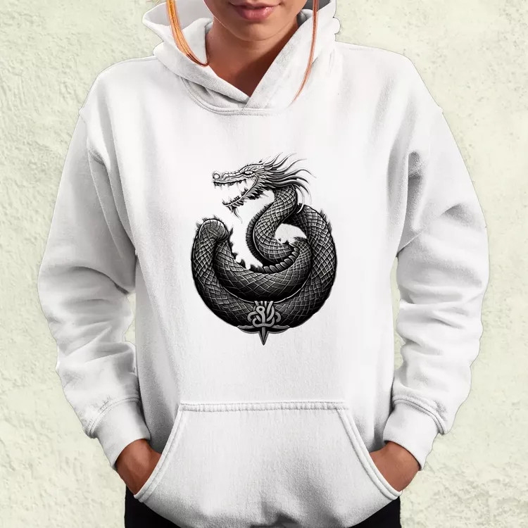 Jörmungandr amulett v3 női pulóver