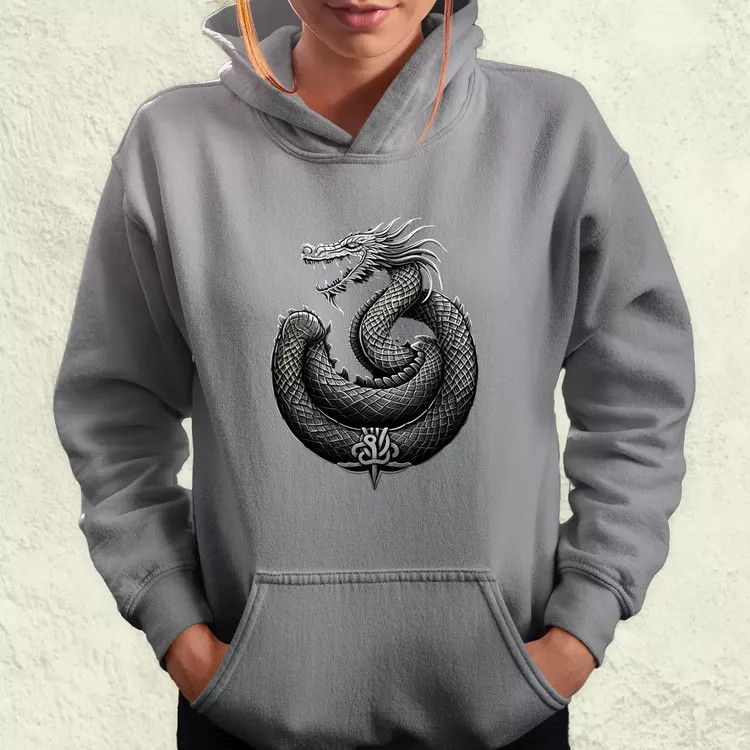 Jörmungandr amulett v3 női pulóver
