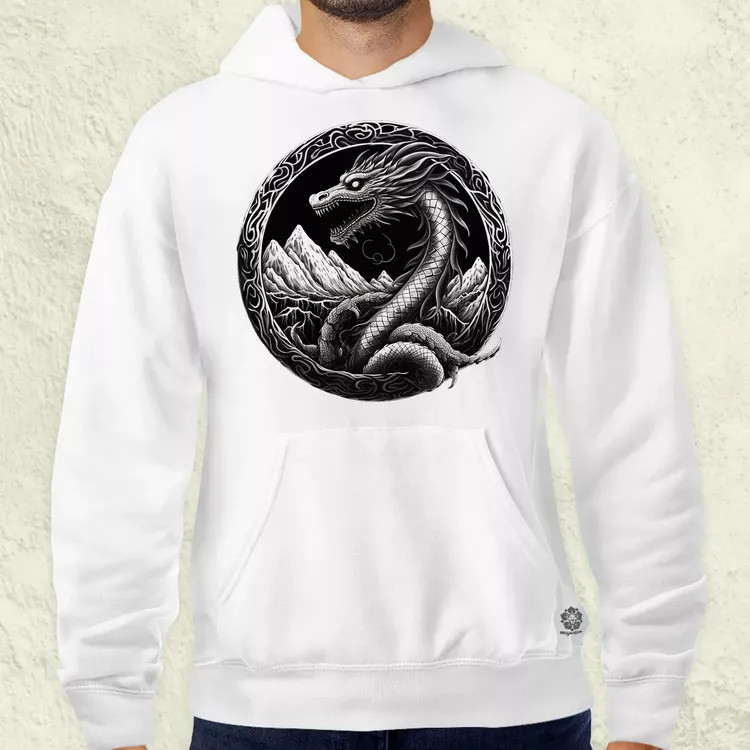 Jörmungandr amulett v4 férfi pulóver