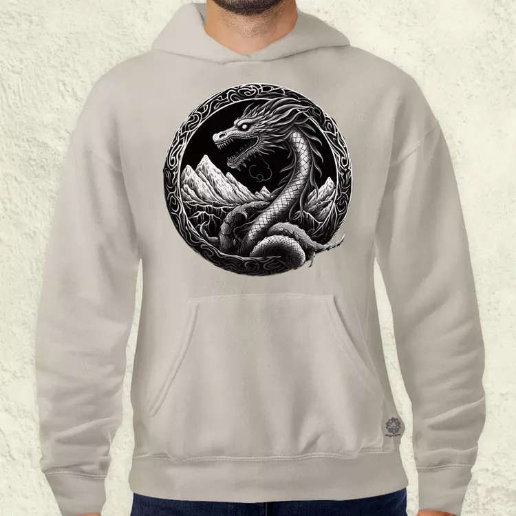 Jörmungandr amulett v4 férfi pulóver