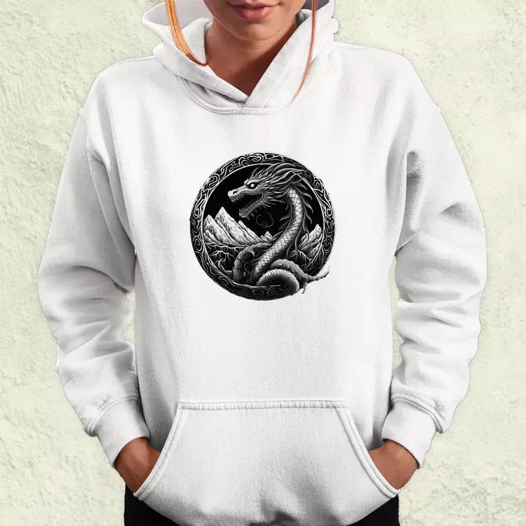 Jörmungandr amulett v4 női pulóver