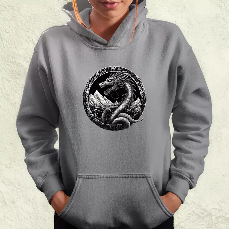 Jörmungandr amulett v4 női pulóver