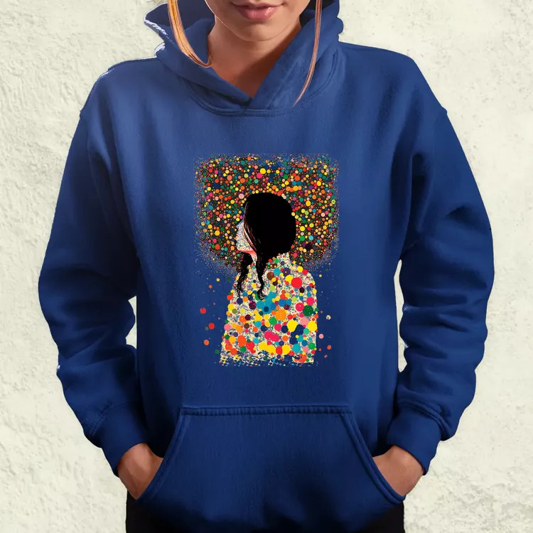 Pointillizmus vágyakozás női pulóver