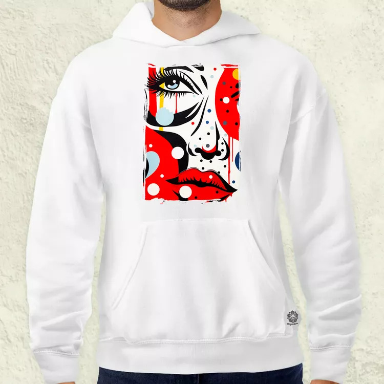 Pop art arc v2 férfi pulóver