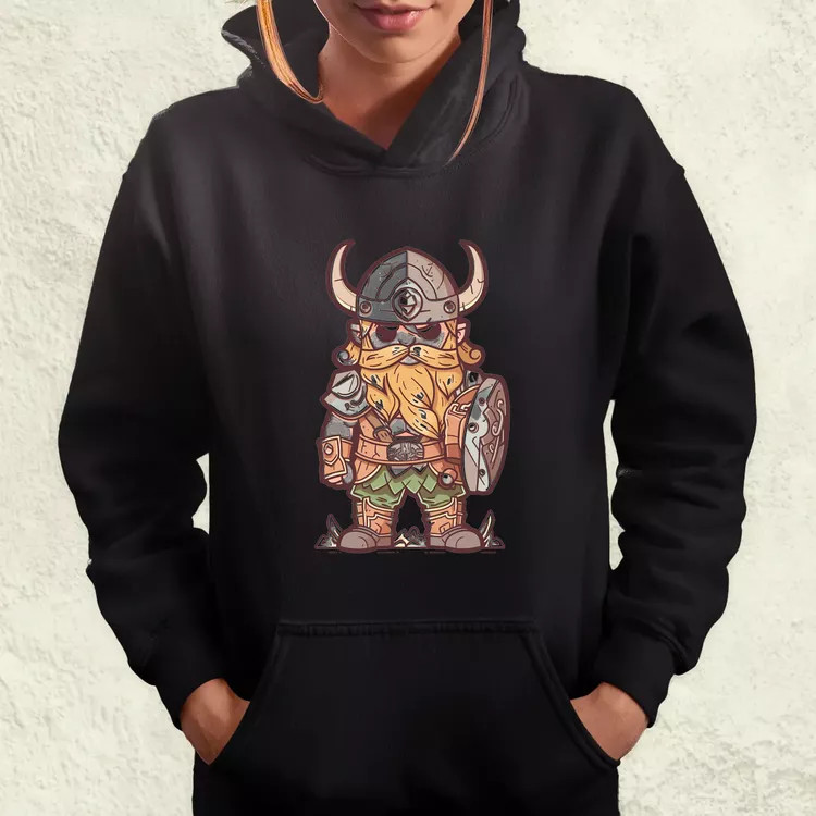 Színes viking vonalrajz női pulóver
