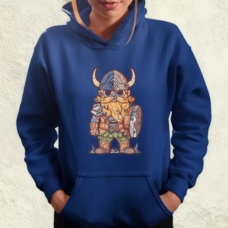 Színes viking vonalrajz női pulóver