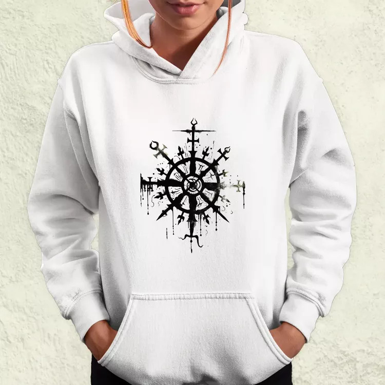 Vegvísir rúna v1 női pulóver