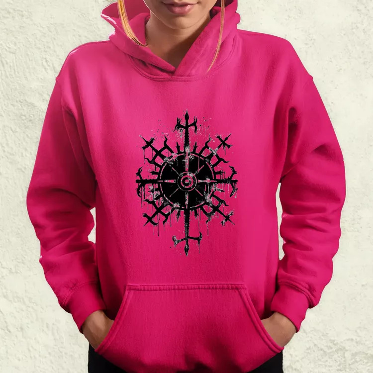 Vegvísir rúna v2 női pulóver