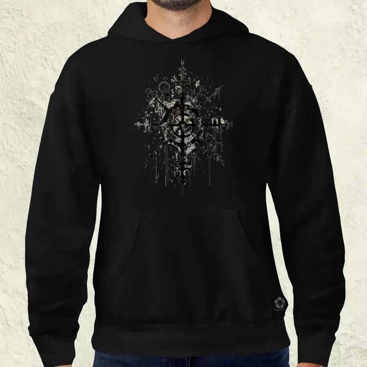Vegvísir rúna v3 férfi pulóver