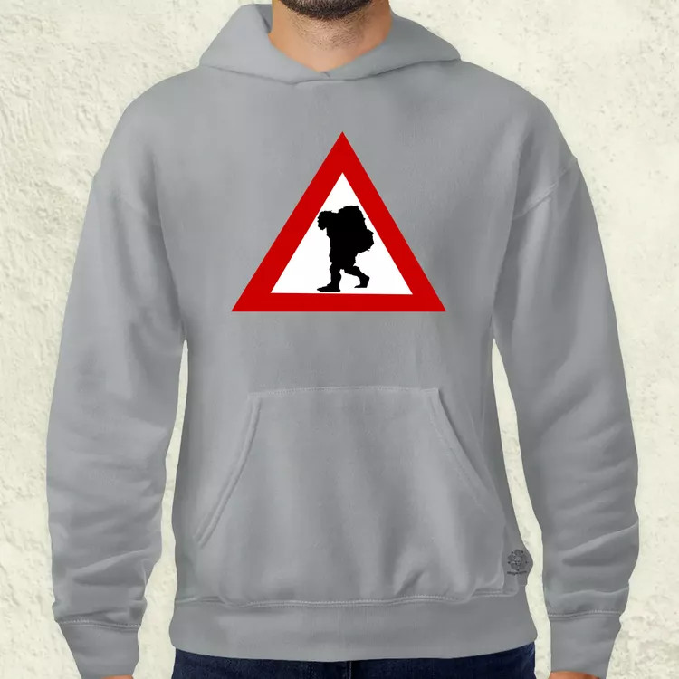 Vigyázz Troll férfi pulóver
