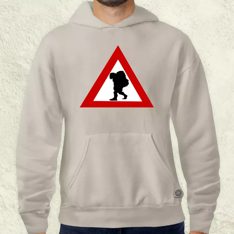 Vigyázz Troll férfi pulóver