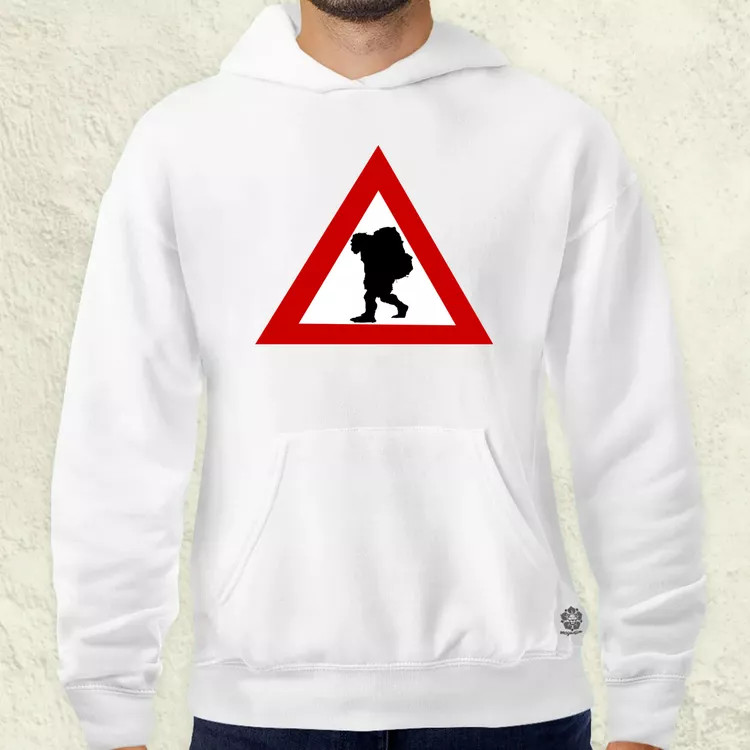 Vigyázz Troll férfi pulóver