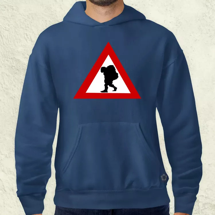 Vigyázz Troll férfi pulóver