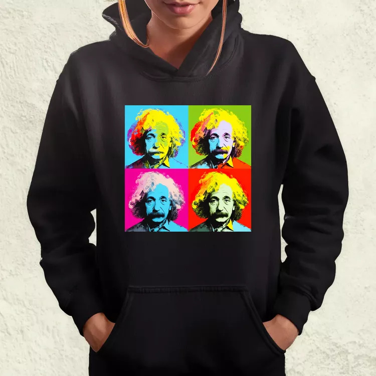 Pop art Einstein v1 női pulóver