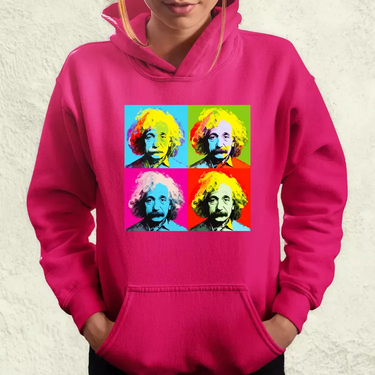 Pop art Einstein v1 női pulóver