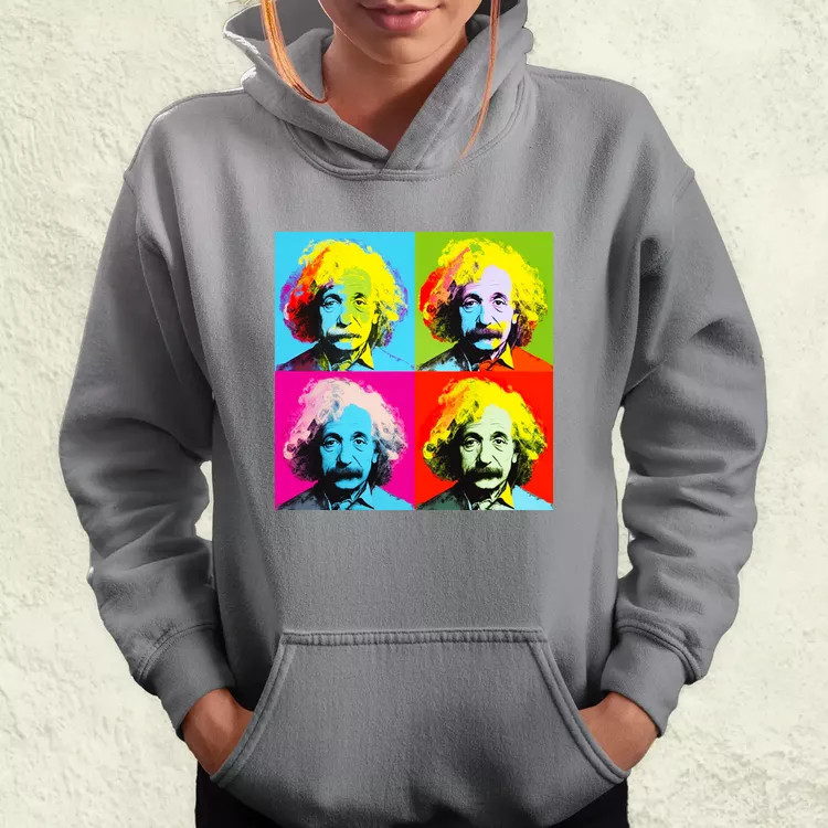 Pop art Einstein v1 női pulóver