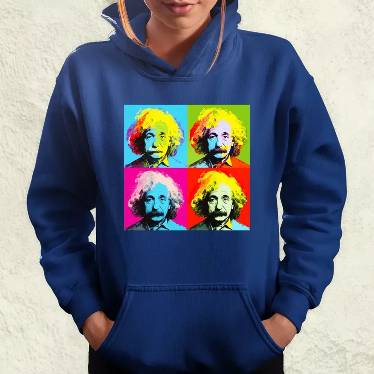 Pop art Einstein v1 női pulóver