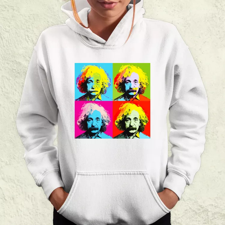 Pop art Einstein v1 női pulóver
