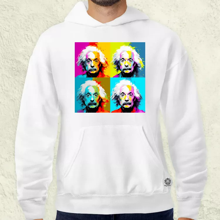 Pop art Einstein v10 férfi pulóver