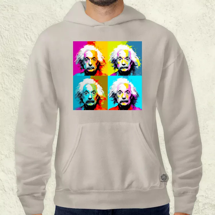 Pop art Einstein v10 férfi pulóver