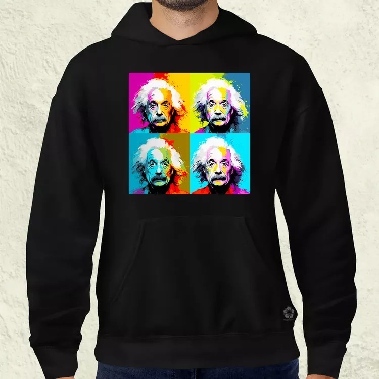 Pop art Einstein v10 férfi pulóver