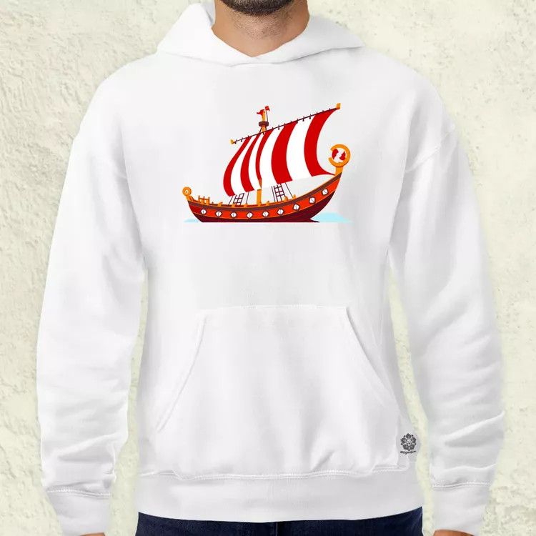 Viking hosszúhajó v2 férfi pulóver