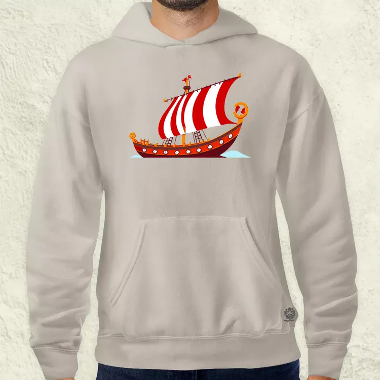 Viking hosszúhajó v2 férfi pulóver