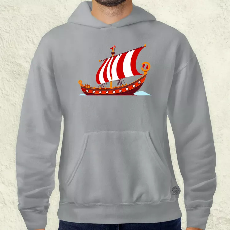 Viking hosszúhajó v2 férfi pulóver