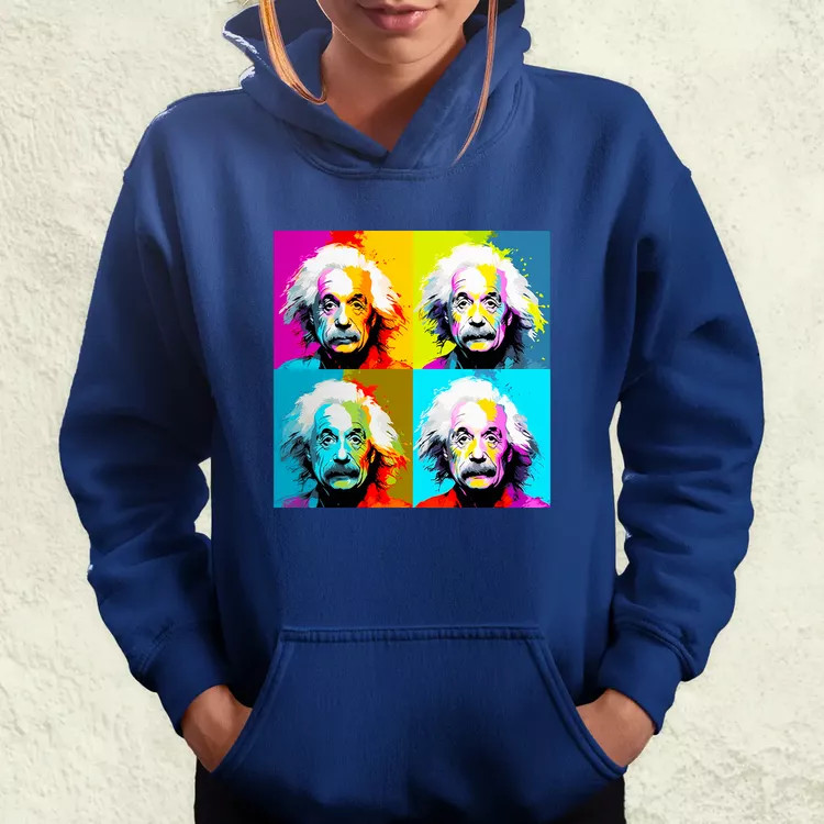 Pop art Einstein v10 női pulóver
