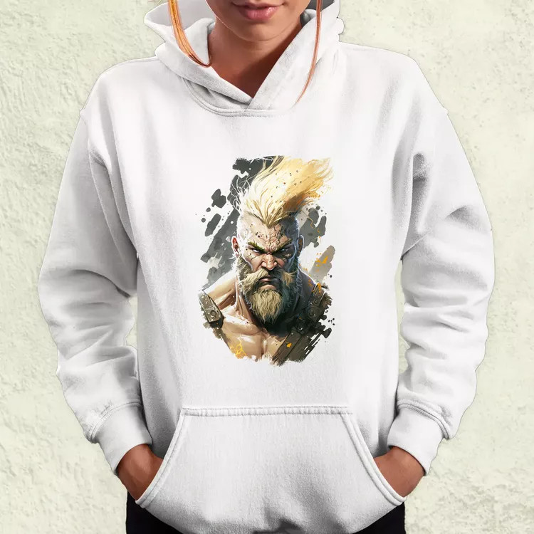 Viking portré v5 női pulóver