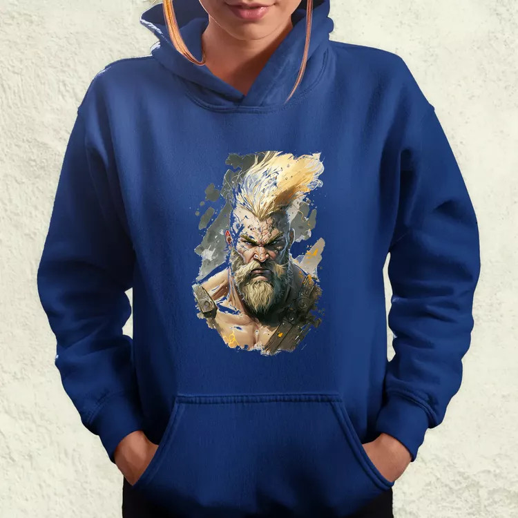 Viking portré v5 női pulóver