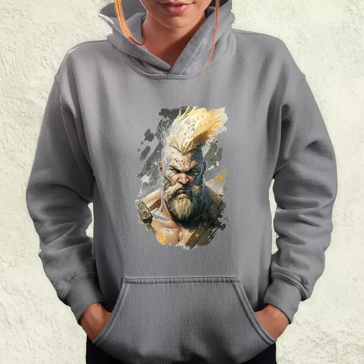 Viking portré v5 női pulóver