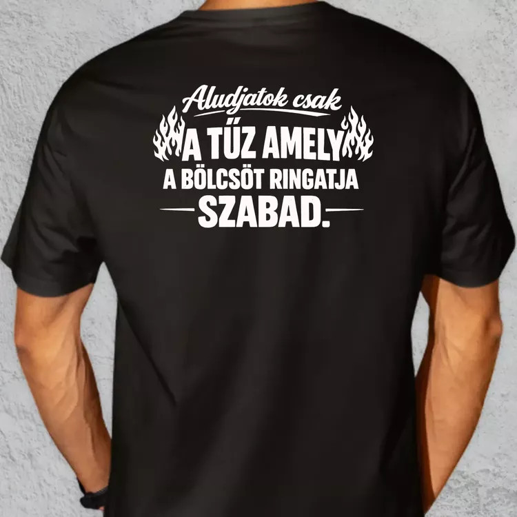 Aludjatok csak fehér oversize póló