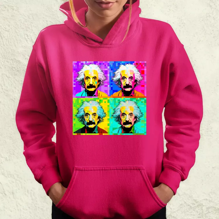 Pop art Einstein v11 női pulóver