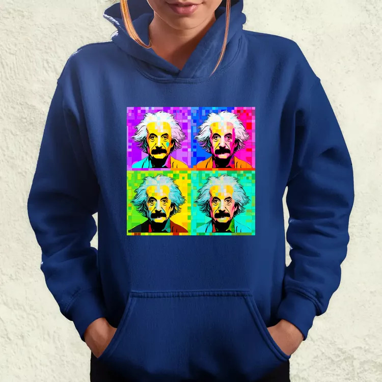 Pop art Einstein v11 női pulóver