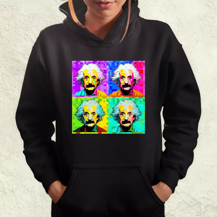 Pop art Einstein v11 női pulóver