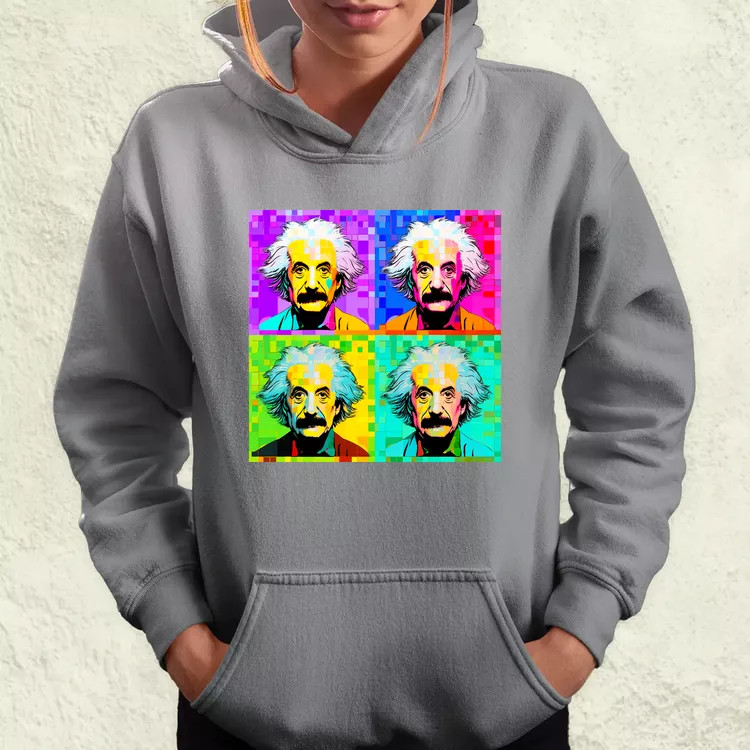Pop art Einstein v11 női pulóver