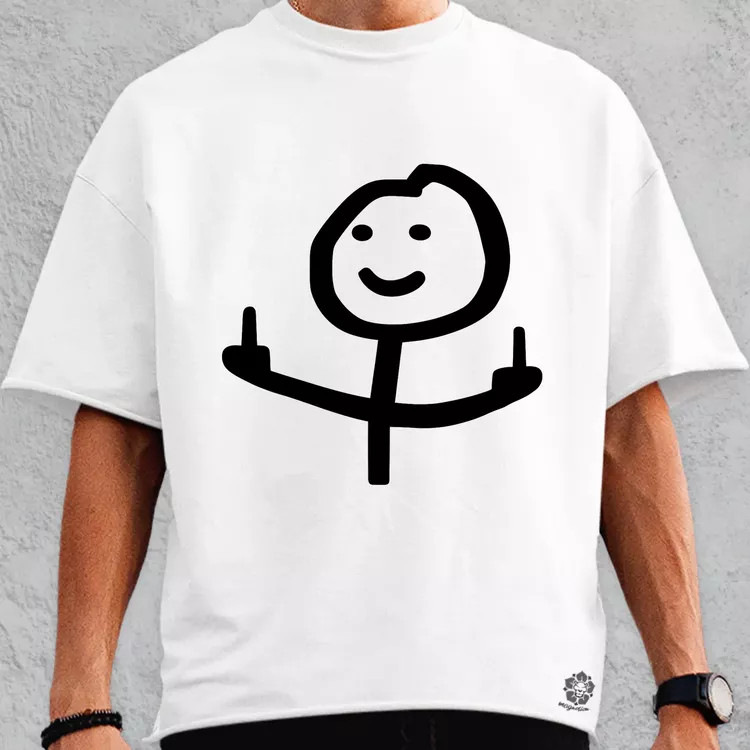 FCK U fekete oversize póló