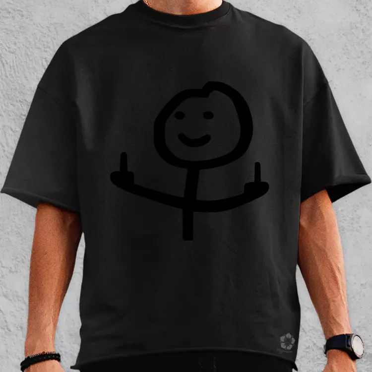 FCK U fekete oversize póló