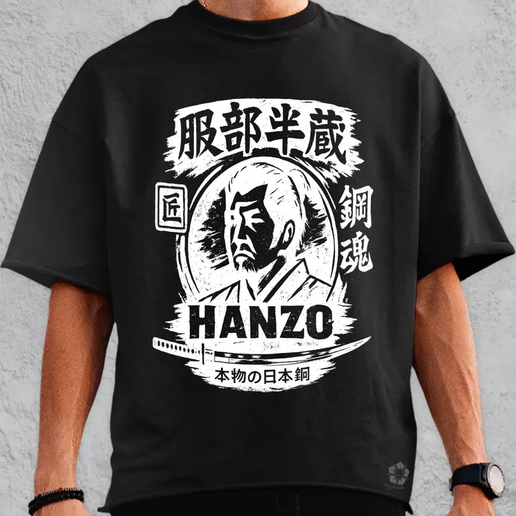 Hattori Hanzo fehér oversize póló
